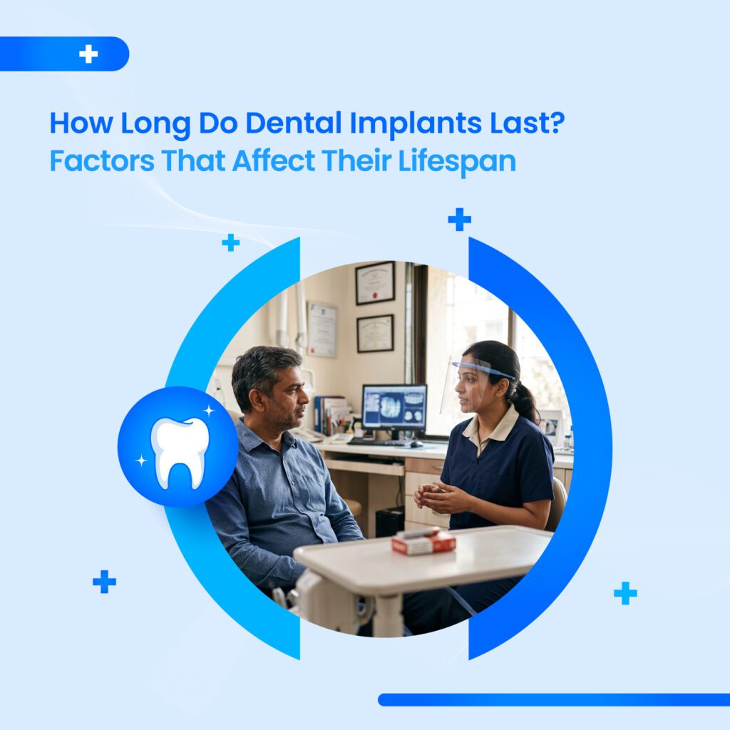How Long Do Dental Implants Last consultation discussing dental implant lifespan and long-term care